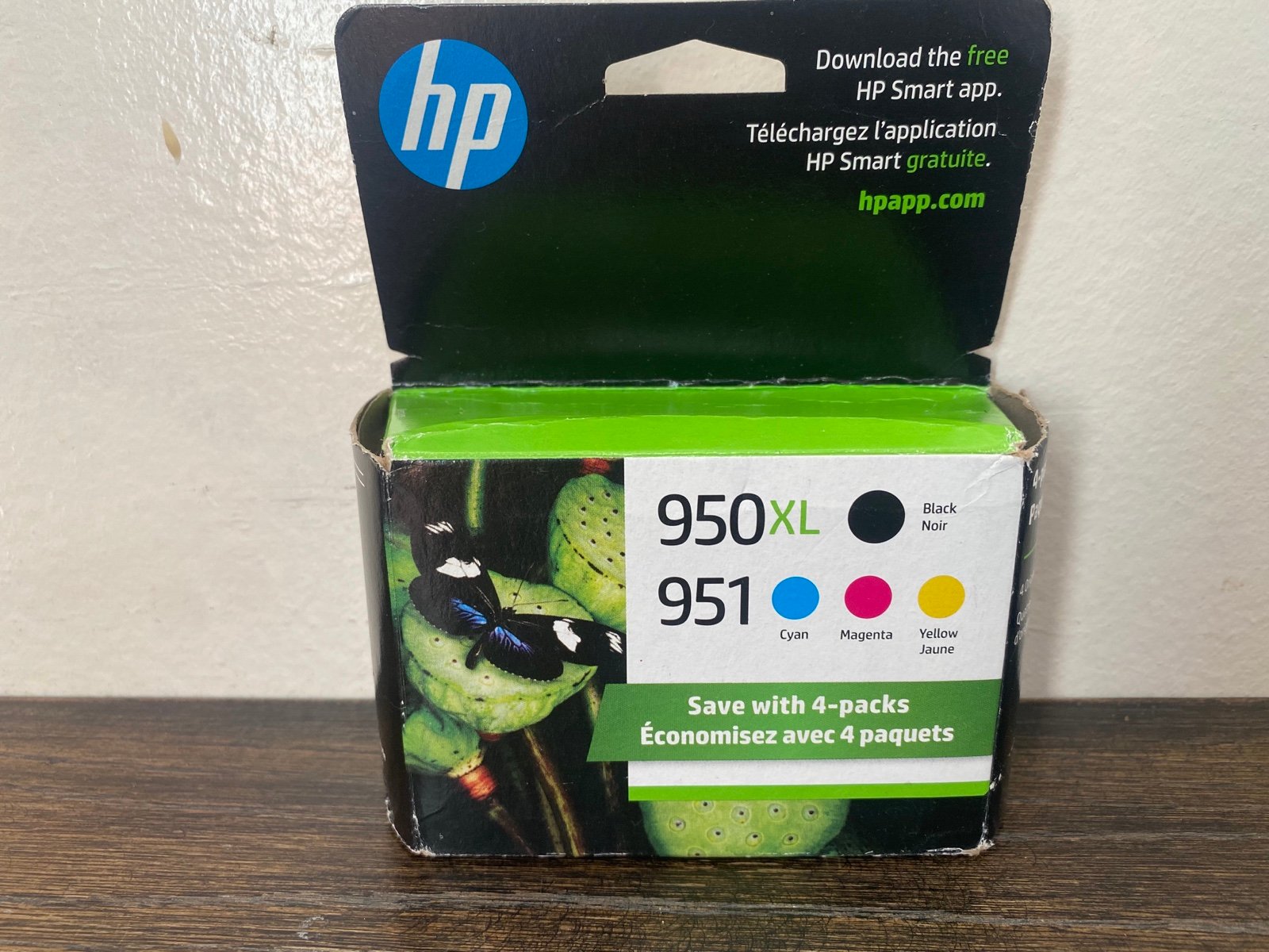 Original HP 951 Cyan Magenta Yellow 950XL Black Ink Cartridges 4-pack New Sealed