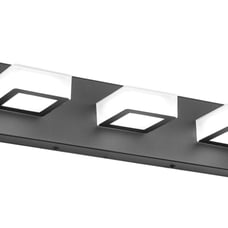 New LED Modern Black Bathroom Vanity 3 Light Wall Fixture Rotating Lighting