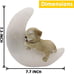 New Garden Dog Statues Outdoor Decor, Solar Powered Resin Lawn Ornament