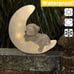 New Garden Dog Statues Outdoor Decor, Solar Powered Resin Lawn Ornament