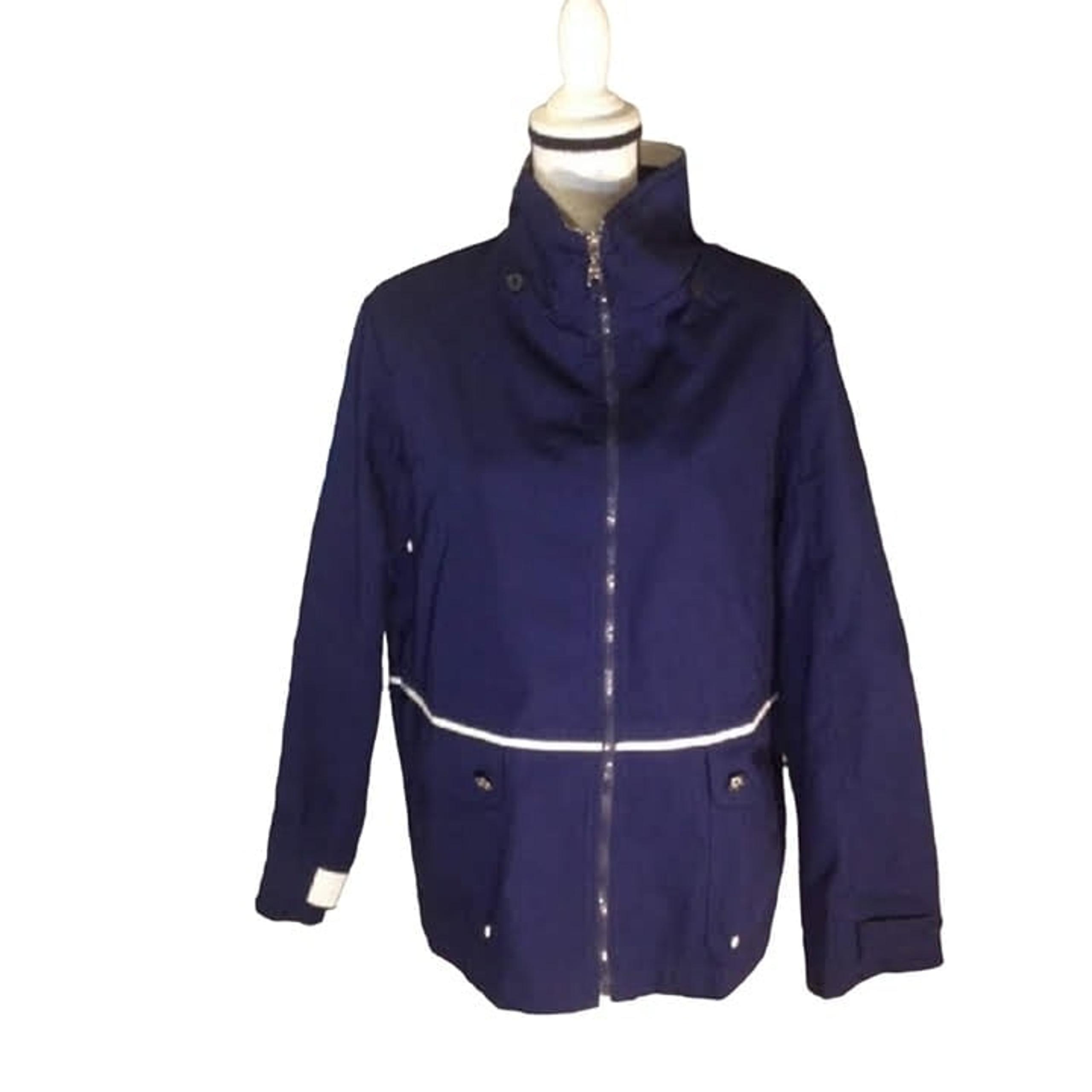 Mackintosh New England Long Sleeve Blue Rain Jacket Large