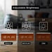 Wood Alarm Clock Qi Wireless Charging LED Sound Control Time Date Temperature