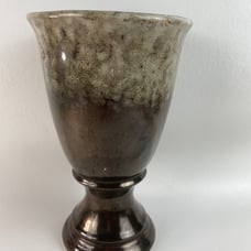 Vintage Brush Pottery 1940 McCoy 720 USA Urn Style Vase Glazed Stamped