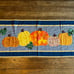 Handcrafted Pumpkin Harvest Fall Table Runner or Tapestry Thanksgiving