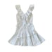 Saylor Lucy Dress White Black Stripe