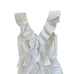 Saylor Lucy Dress White Black Stripe