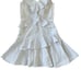 Saylor Lucy Dress White Black Stripe
