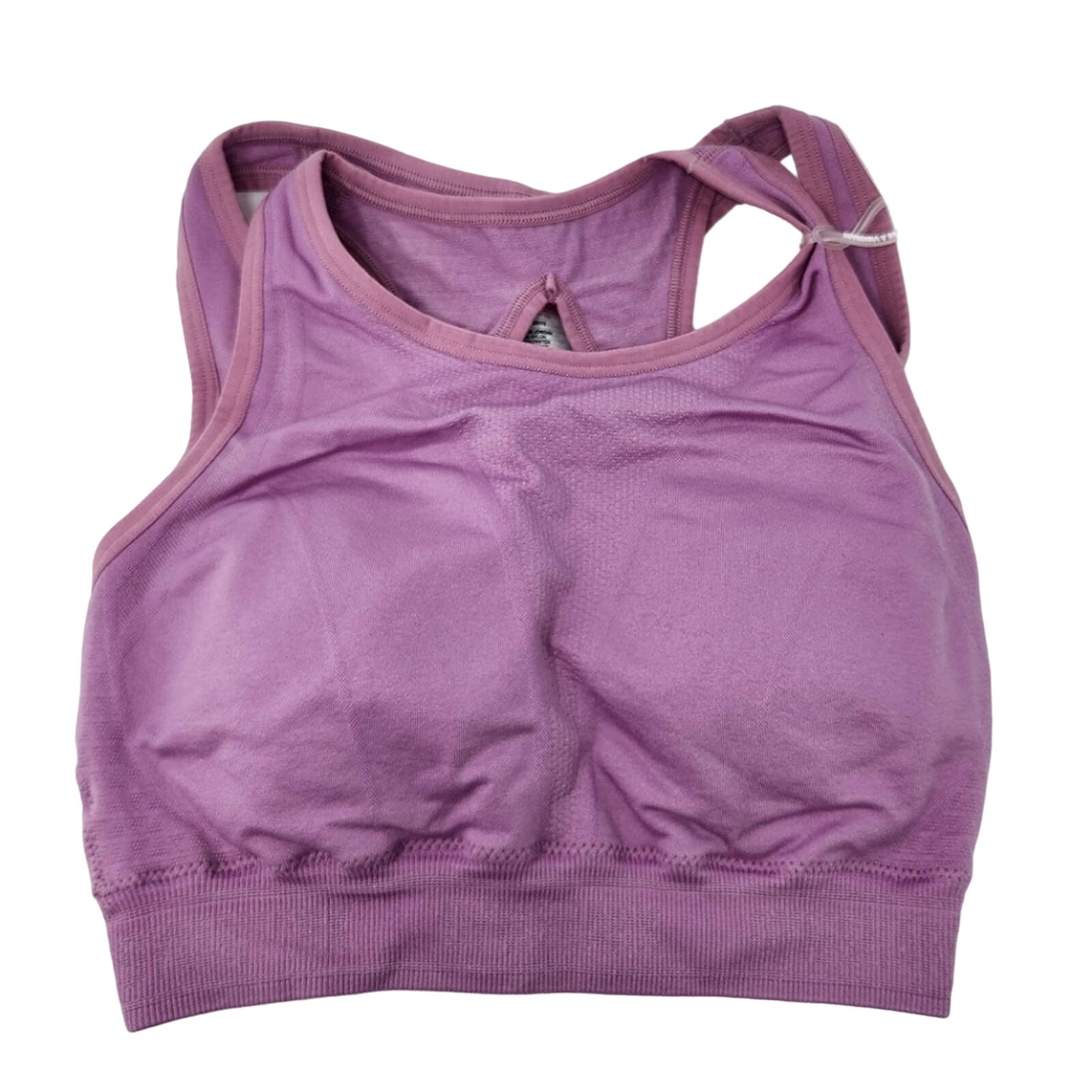 Gymshark Berry Pink Sports Bra Top Layered Look Workout Sporty Active Size Small