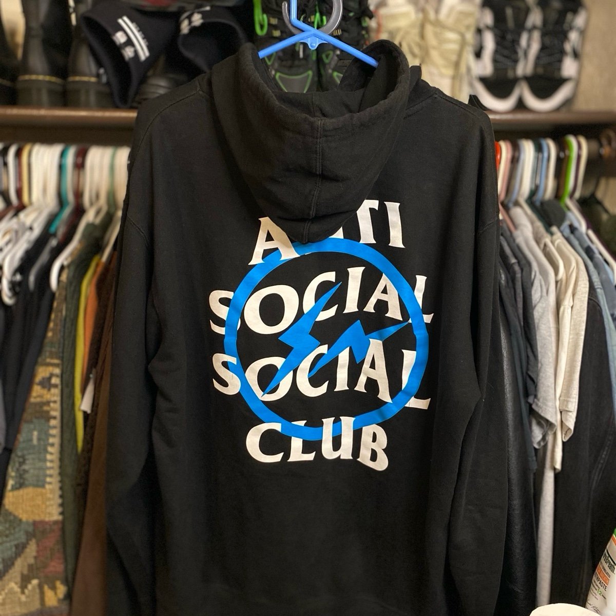 Anti Social Club X Fragment Hoodie Size L