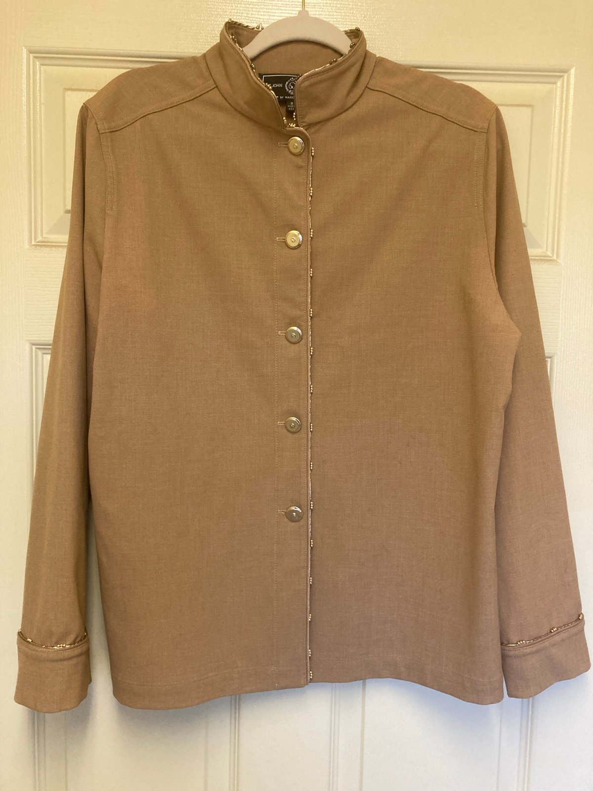 St. John Sport by Marie Gray Tan Jacket Size M