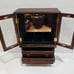 Croft & Barrow Vintage 14 Wood Jewelry Box Hutch with Glass Doors