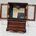 Croft & Barrow Vintage 14 Wood Jewelry Box Hutch with Glass Doors