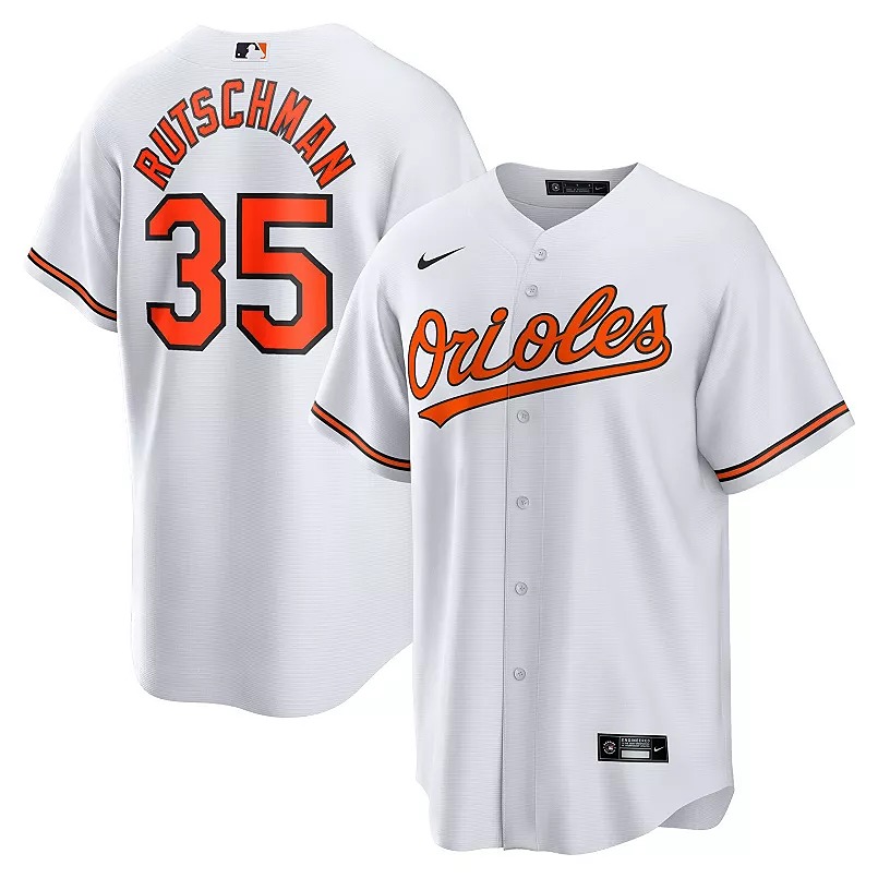 Men's Nike Adley Rutschman White Baltimore Orioles Replica Player Jersey-XL