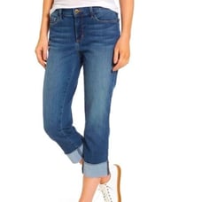 NYDJ Dayla Wide calf Capri lift Tuck technology jeans