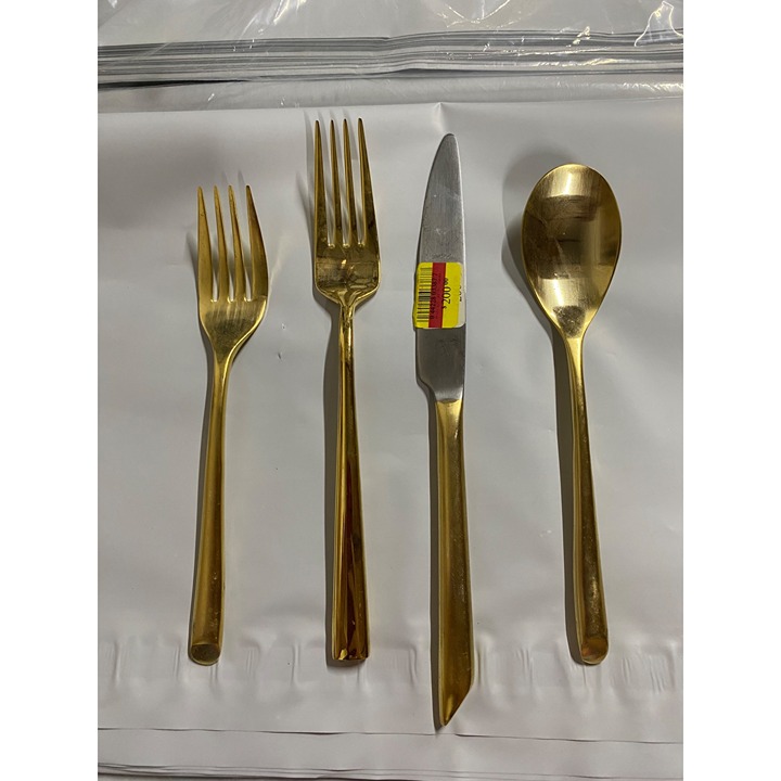Hotel Collection Towle Living Hotel 24K Gold Plated 4 Piece Flatware Set NWD