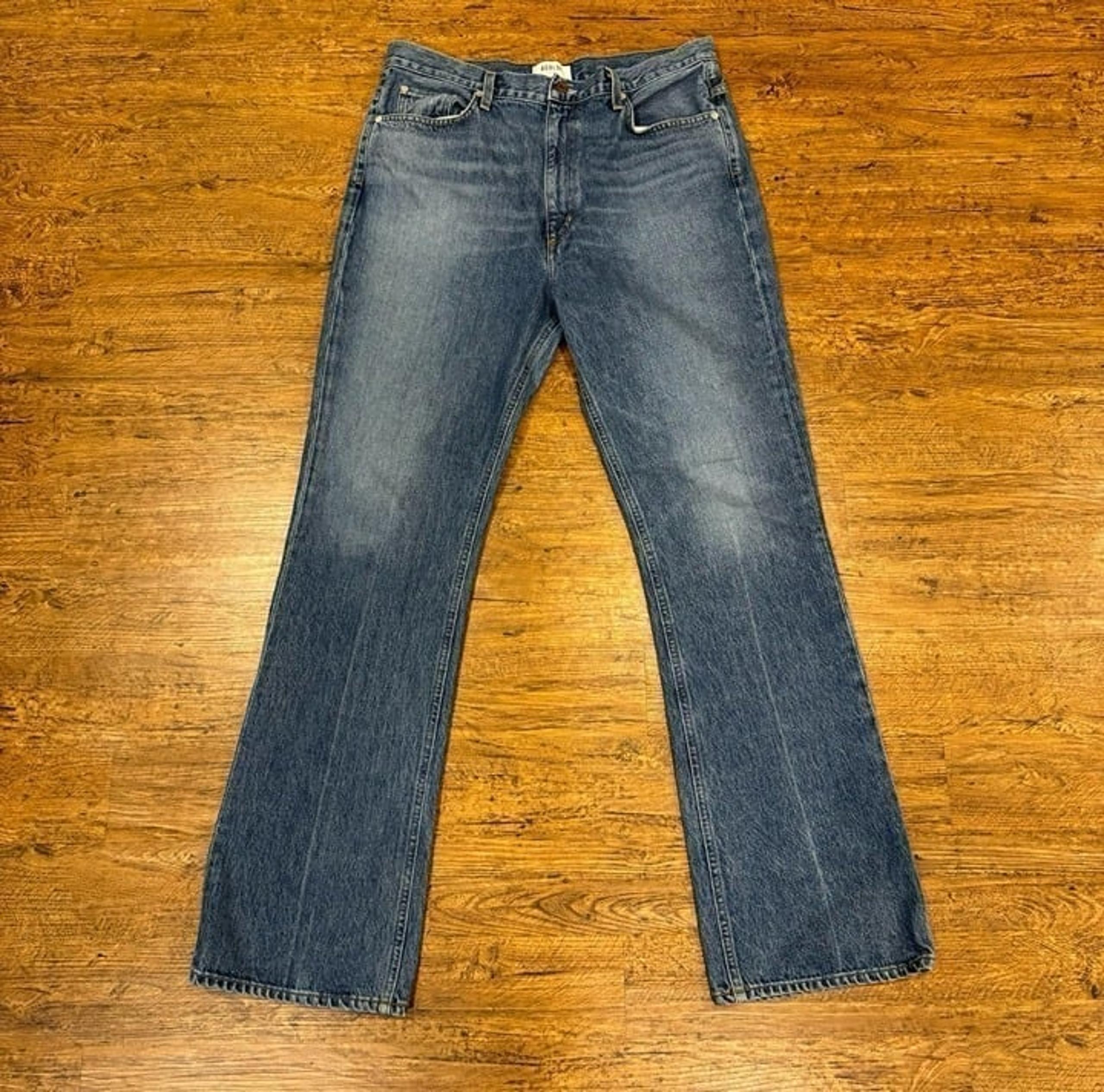 AGOLDE Blue Vintage Flare Super High-Rise Casual Denim Jeans Women's Size 32x34