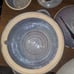 Stoneware handmade pottery lidded, 2 quart casserole dish