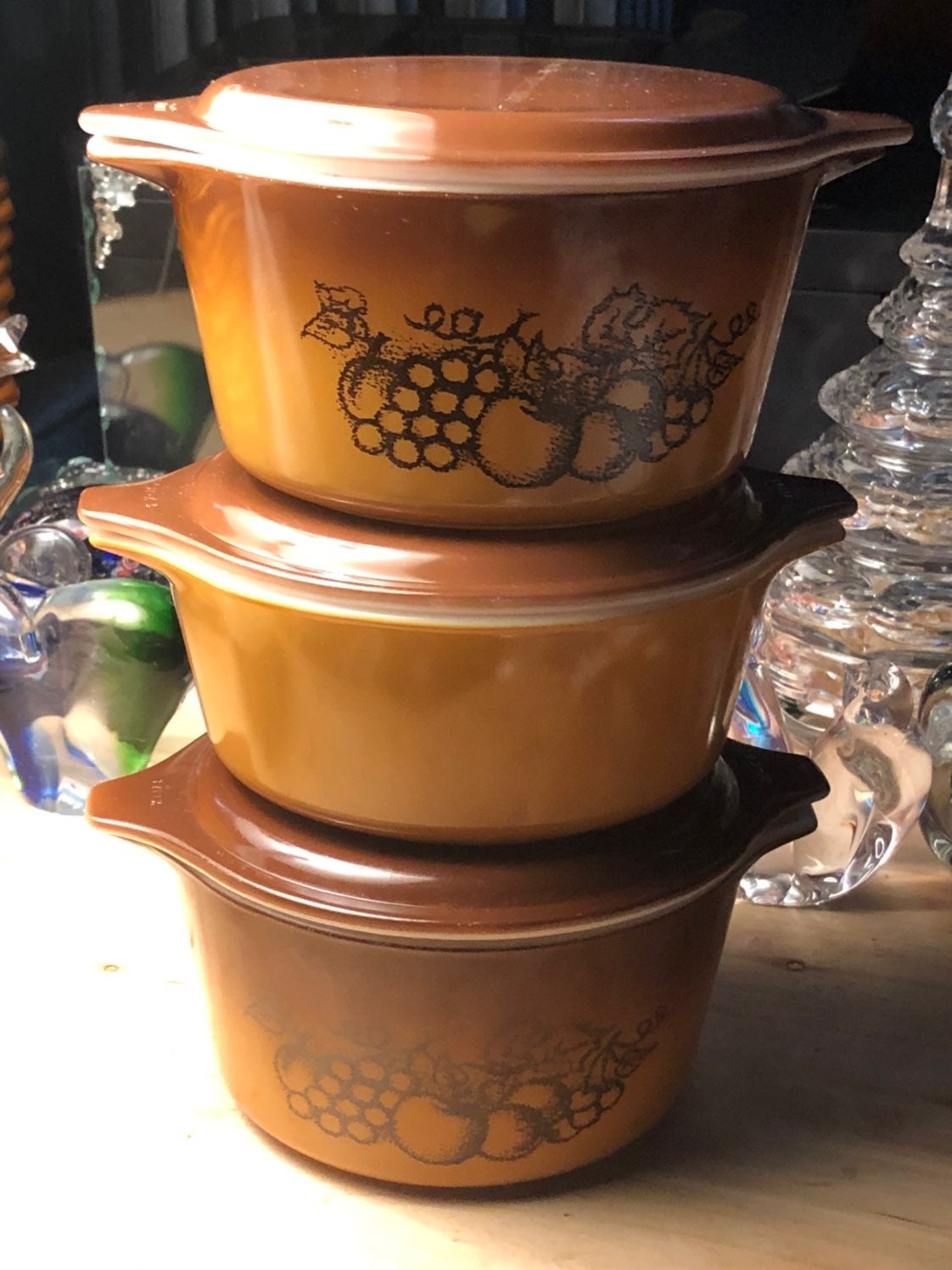Pyrex Orchard Fruit Bowls