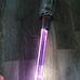 Dyson handheld vacuum with lighted crevice tool and 2-in-1 upholstery brush