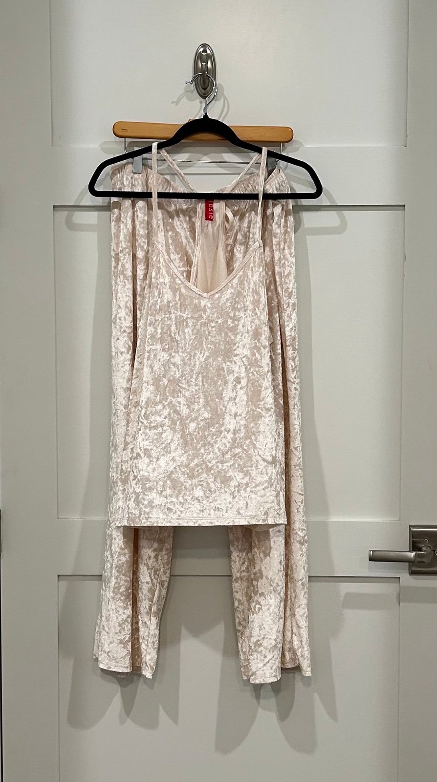 Josie Natori Crushed Velvet Pajama Set