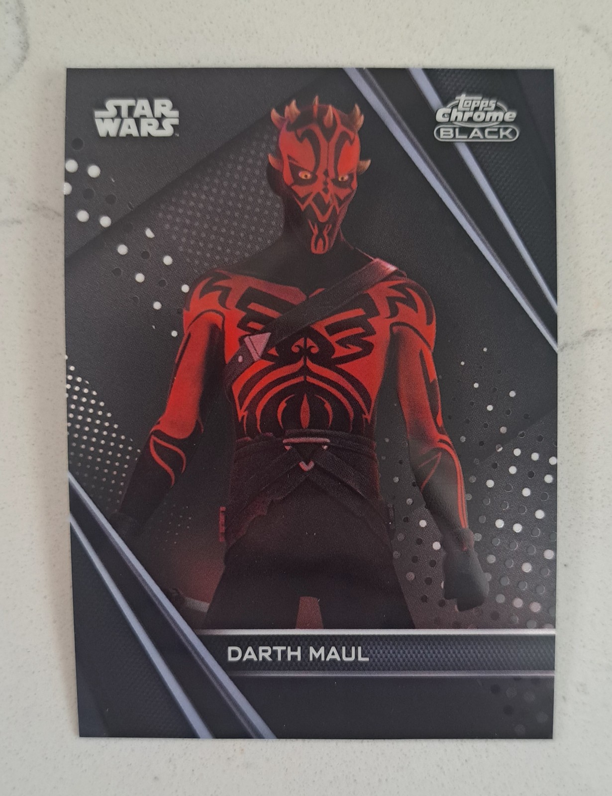 2023 Topps Chrome Black Star Wars *DARTH MAUL* Base Card MT SSP #AS-15 Rebels