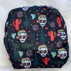 Mama Koala Cloth Diaper Skulls Feliz Navidad
