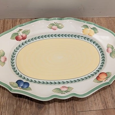Villeroy & Boch French Garden Fleurence Large Oval Serving Platter 14 Porcelain