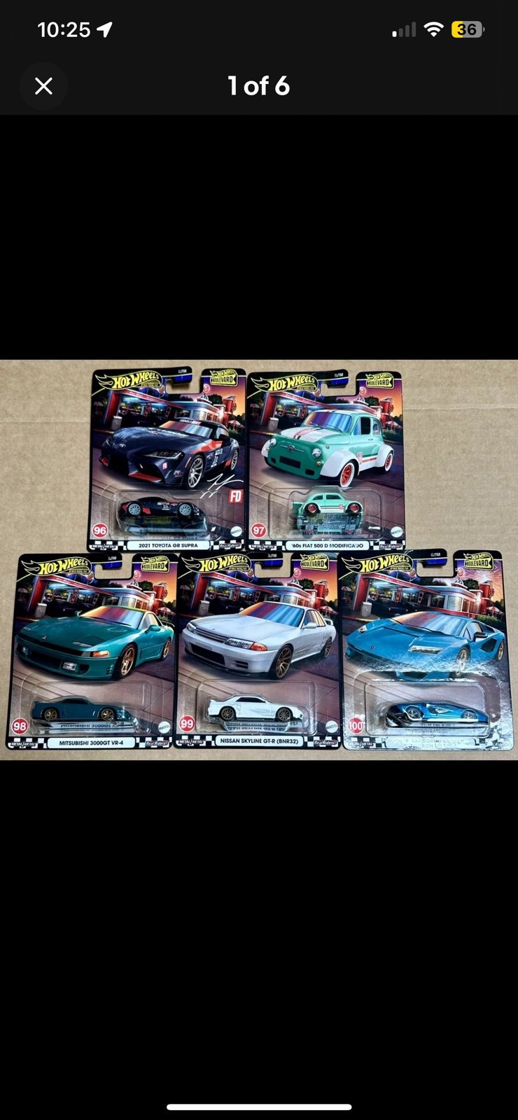 2024 Hot Wheels Premium Boulevard #96-100 Set of 5