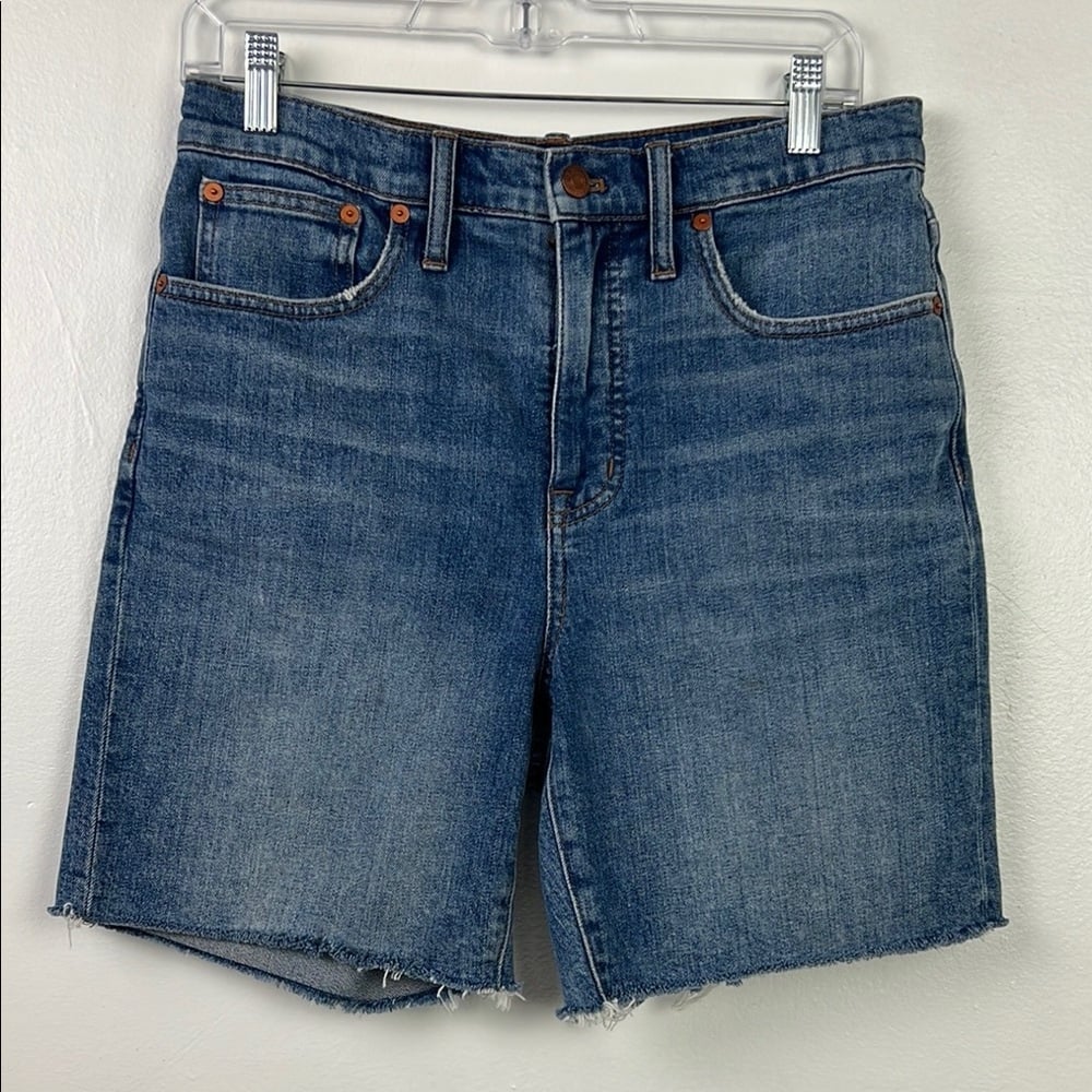 Madewell Women’s 28 High Rise Denim Mid Length Shorts