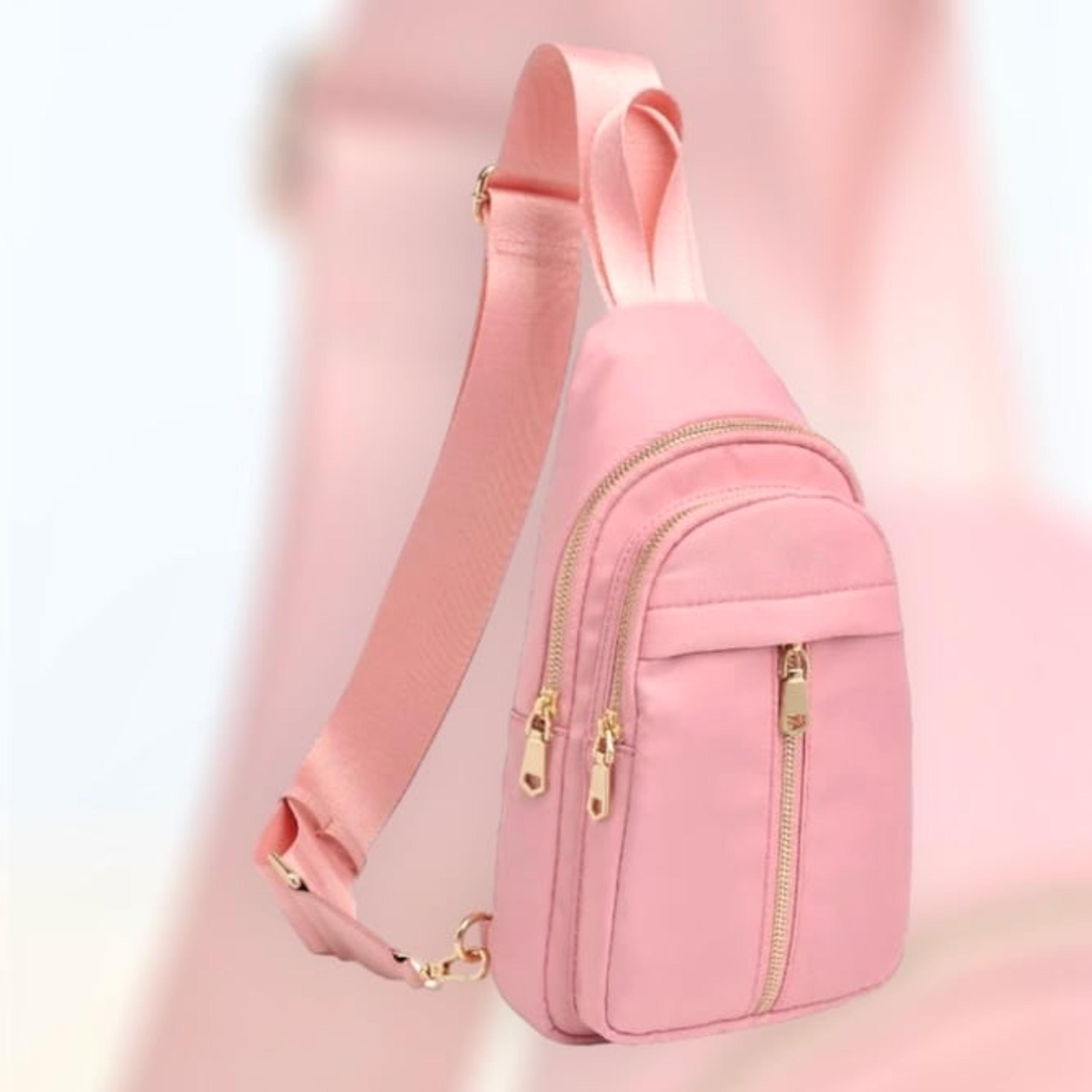 URBAN EXPRESSIONS Wagner- Nylon Sling Backpack -Blush ( Brand New)
