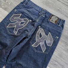 Y2K vintage Skater emo grunge wide leg Baggy southpole jeans