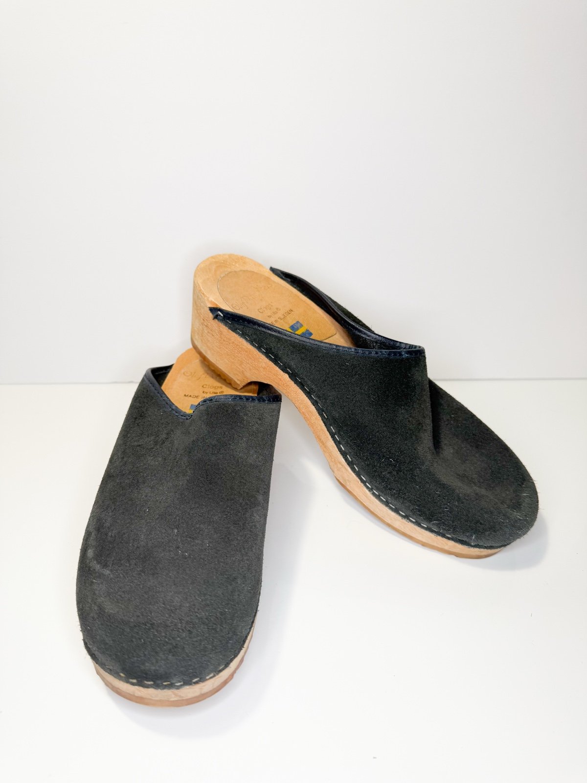 Olof Daughters of Sweden Clogs Women’s Shoes Suede Leather Size US 8