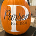 Personalized Pumpkins, 13 inches
