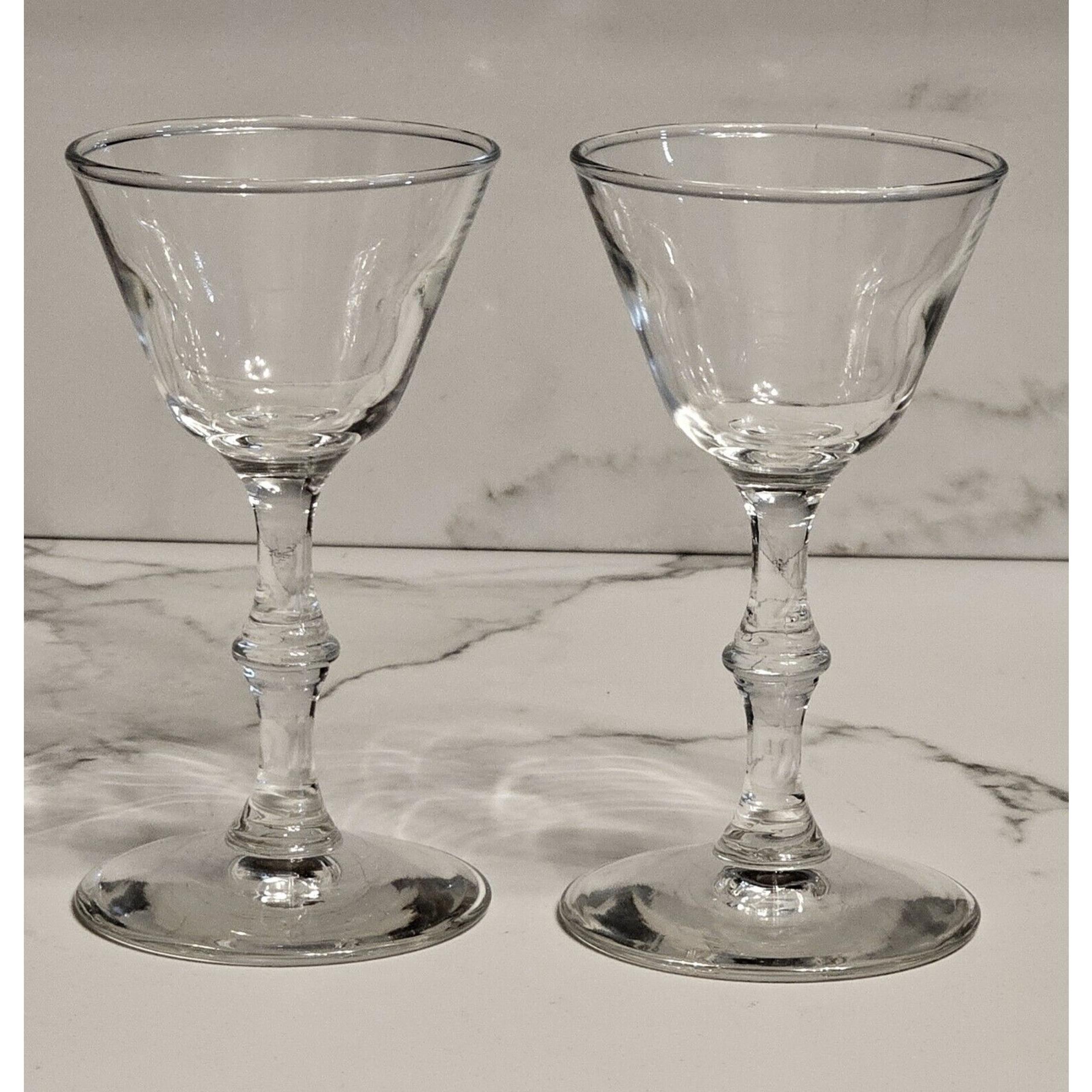 Vintage LIBBEY Glass Company GEORGIAN Liquor Glass Stemware