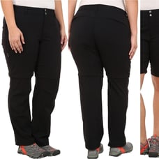 Columbia Saturday Trail II Covertible Pant Straight Black Omni Shield Hiking 24W