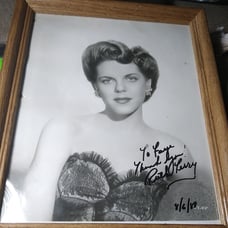 Ruth Terry Autographed 8x10 actress & singer from 1940s-60s. Signed UNFRAMED