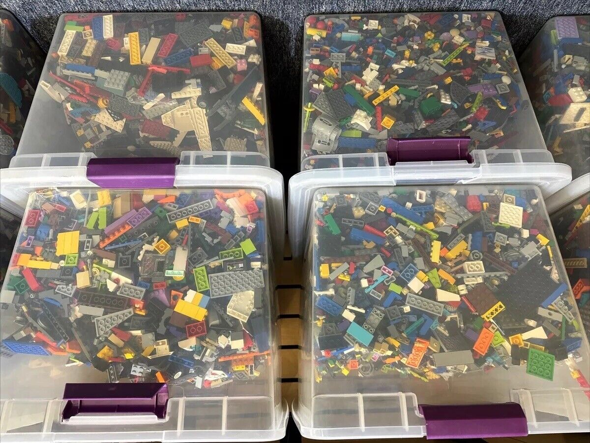 LEGO 5 lbs Pounds Random Parts Pieces Building Plates Blocks Washed Bulk Lot