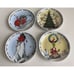 Dr Seuss The Grinch 65th Anniversary Set 4 Christmas Appetizer Plates Holiday 6”