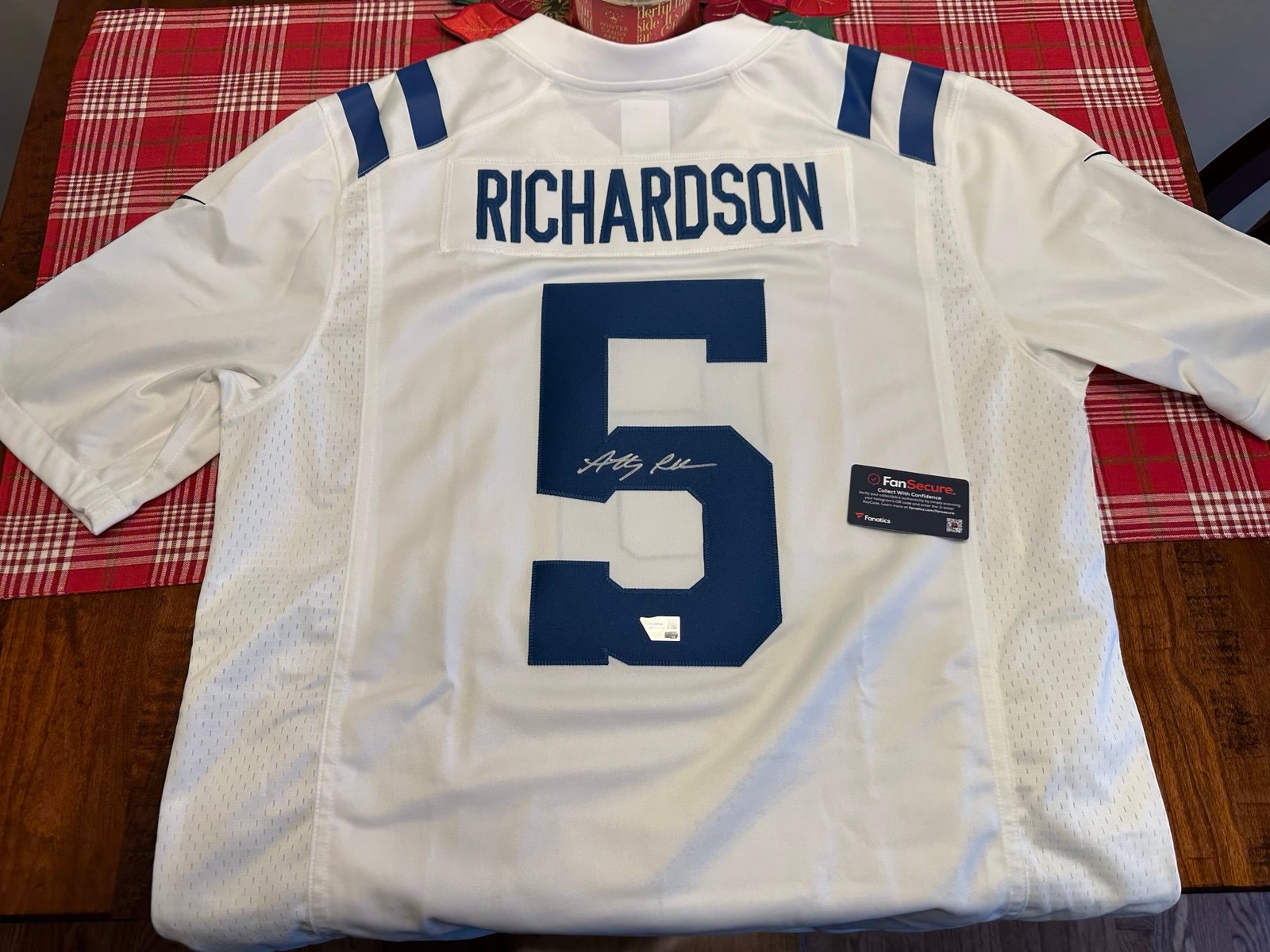 Anthony Richardson Indianapolis Colts Signed White Nike Limited Jersey