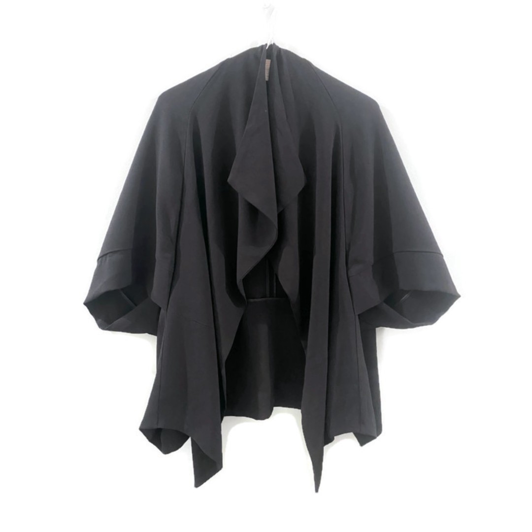 Chico's Black Label Solid Jacket Top Black 1