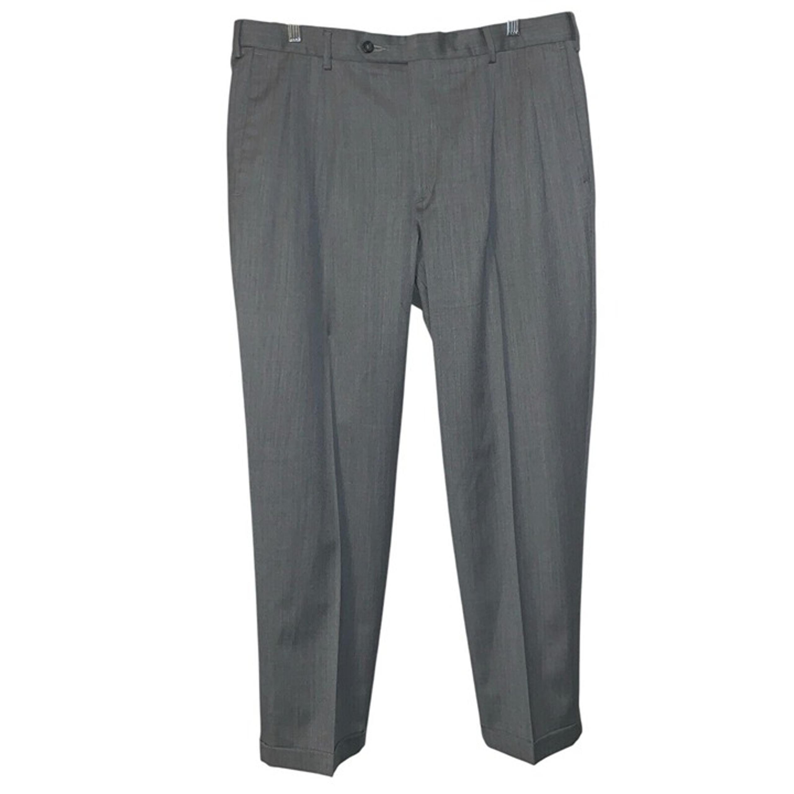 Dockers Pants Mens 36x30 Gray Pleated Wool Blend Trousers Dress Pant