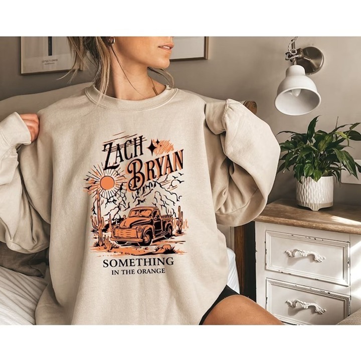 Zach Bryan Orange Sweatshirt