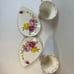 Vintage The John set of coffe cups with saucers, porcelain floral gold gilded