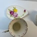 Vintage The John set of coffe cups with saucers, porcelain floral gold gilded