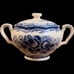 Vintage Lot of 3 Blue and White Reticulated Gingar Jar and Teapots Chinas