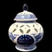 Vintage Lot of 3 Blue and White Reticulated Gingar Jar and Teapots Chinas
