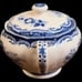 Vintage Lot of 3 Blue and White Reticulated Gingar Jar and Teapots Chinas