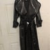 womens trench coat snakeprint leather jacket