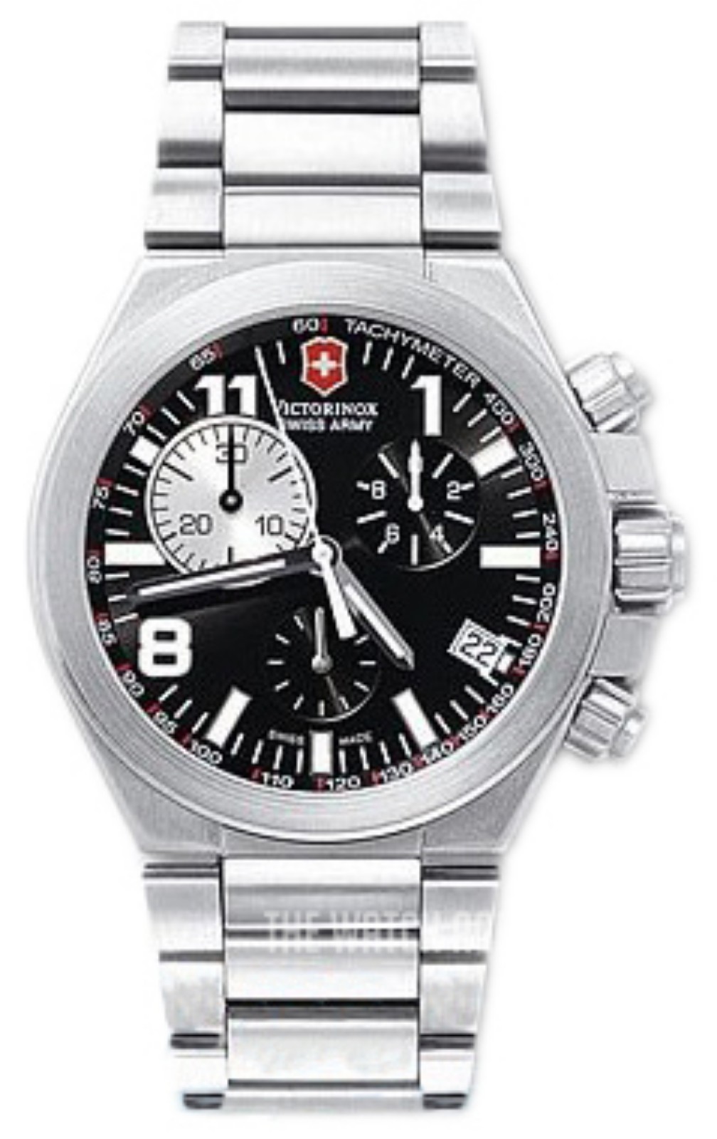 Victorinox 251158 Swiss Convoy Chrono Black Dial Men's Watch GUC
