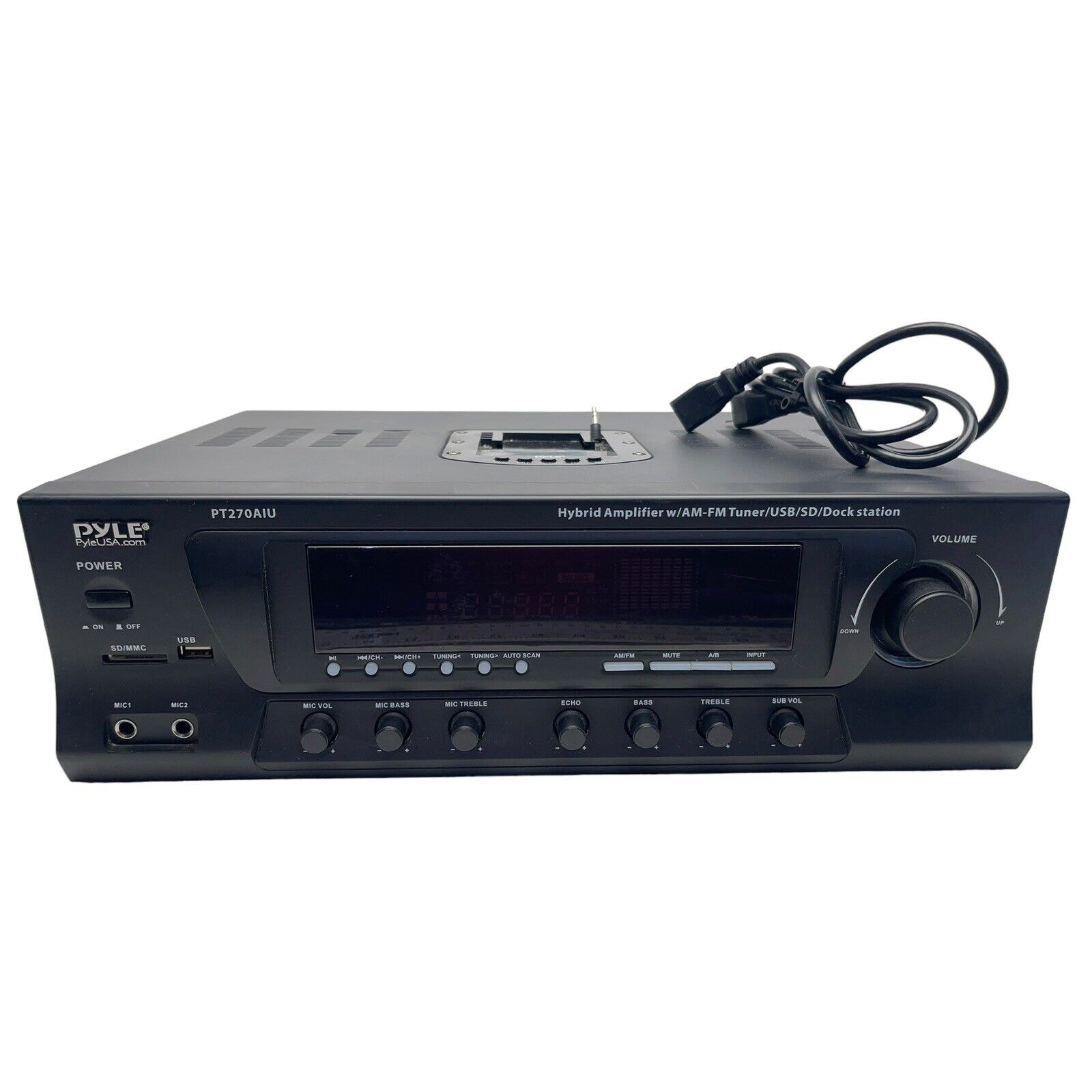 Pyle Home 300W Digital Stereo Receiver System PT270AIU Works No Remote